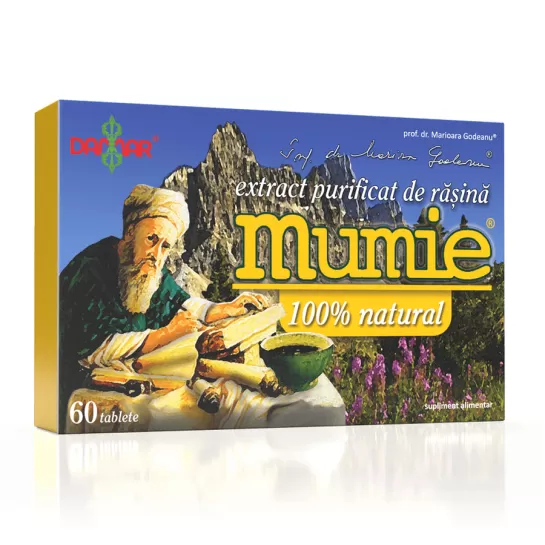 Mumie extract purificat de rasina, 60 capsule, Damar