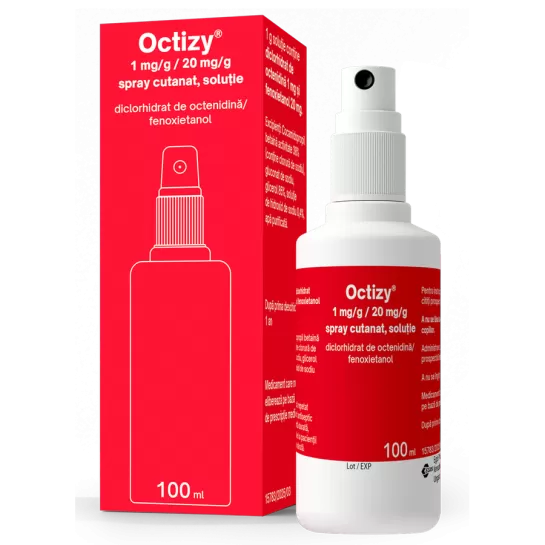 Octizy 1mg/g+20 mg/g spray, 100ml, Egis