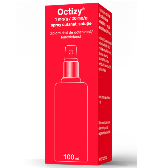 Octizy 1mg/g+20 mg/g spray, 100ml, Egis