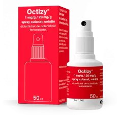 Octizy 1mg/g+20 mg/g spray, 50ml, Egis