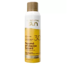 Spuma de corp cu protectie solara SPF30 Sun, 150ml, Gerovital 