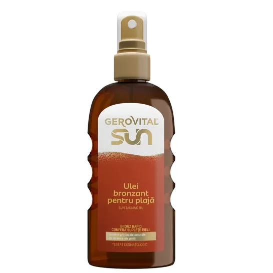 Ulei bronzant pentru plaja Sun, 150ml, Gerovital