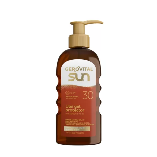 Ulei gel protector Sun, SPF30, 150ml, Gerovital 