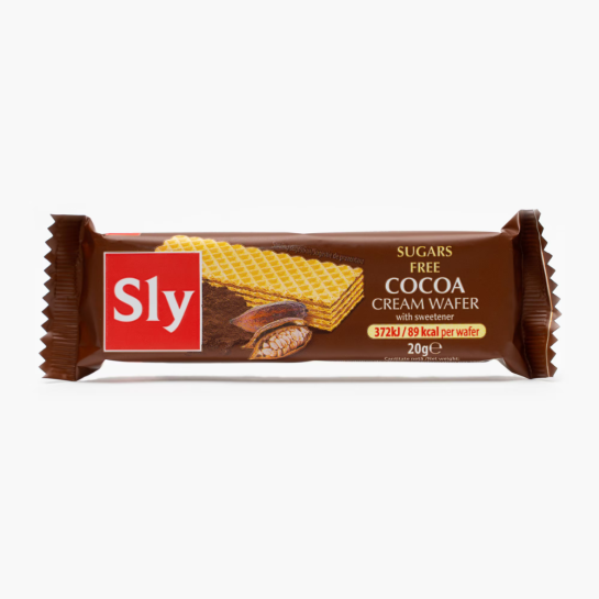 Napolitane cacao fara zahar, 20g, Sly Nutritia