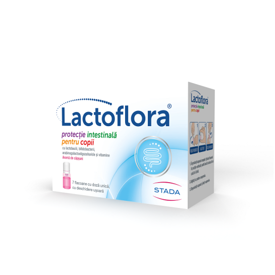 Lactoflora protectie intestinal copii, 7 x 7ml, Stada