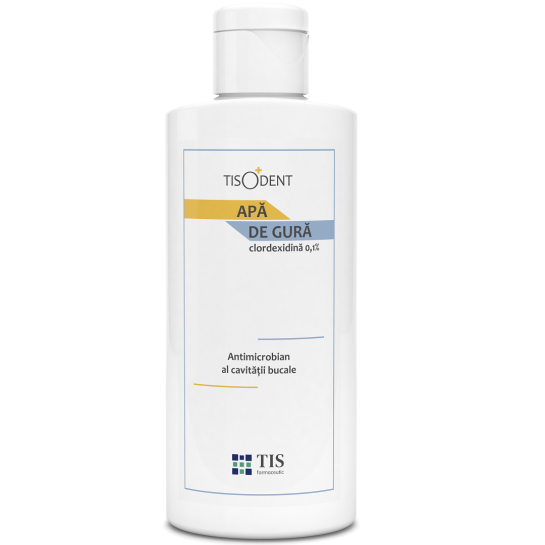 Tisodent Apa de gura - Clorhexidina 0,1%, 250ml, Tis Farmaceutic