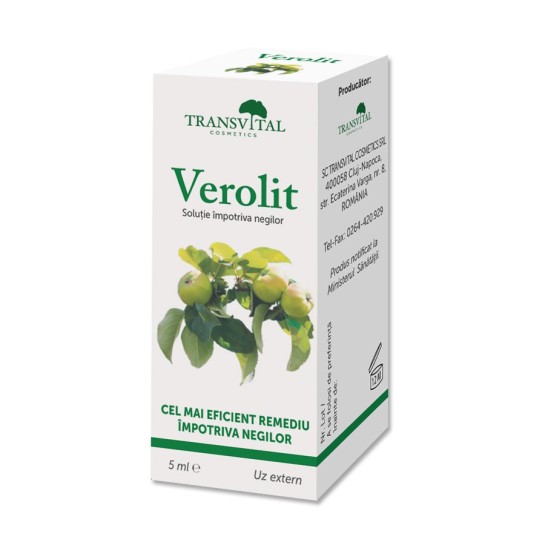 Verolit solutie impotriva negilor, 5ml, Transvital 