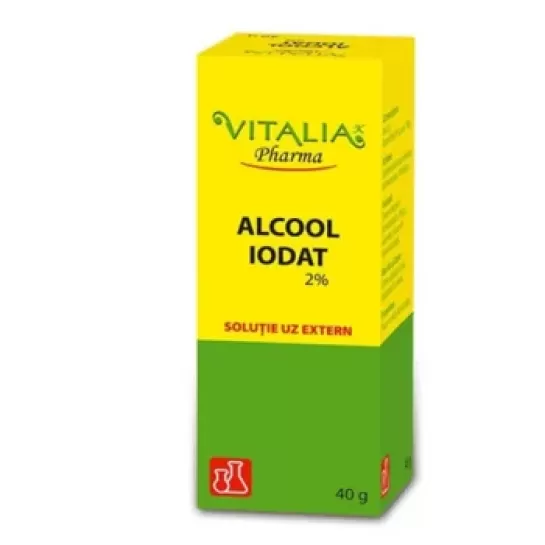 Alcool iodat 2%, 40g, Vitalia