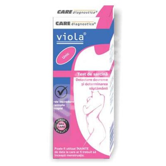 Test de sarcina cu determinarea saptamanii, Viola Care Diagnostica 