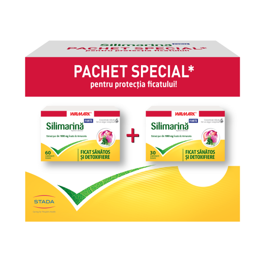 Silimarina Forte, 60 + 30 comprimate, pachet avantajos, Walmark
