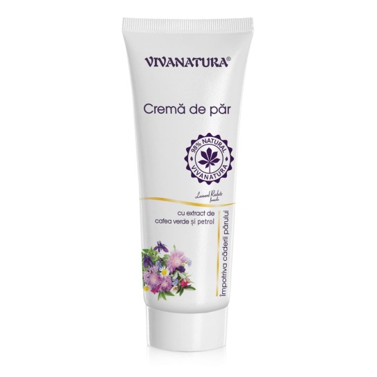 Cremă impotriva căderii părului cu extract de cafea si petrol, 250 ml, VivaNatura