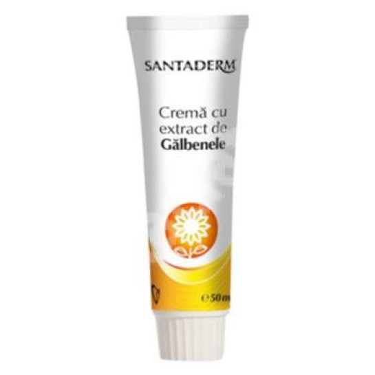 Santaderm crema cu extract de galbenele, 50ml, Viva Pharma