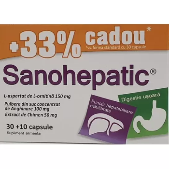 Sanohepatic 40+, 30 +10 capsule, Zdrovit 