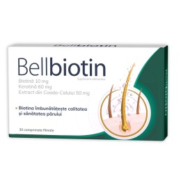 Bellbiotin, 30 comprimate filmate, Zdrovit 