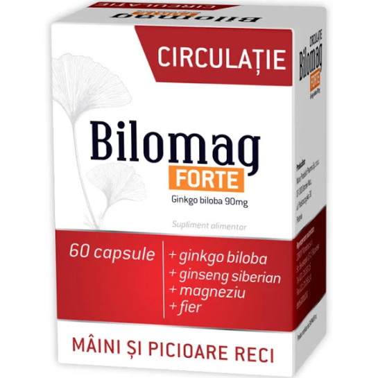 Bilomag Forte Circulatie, 60 capsule, Zdrovit 