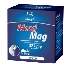 MaxiMag, 375 mg, 20 capsule, Zdrovit 