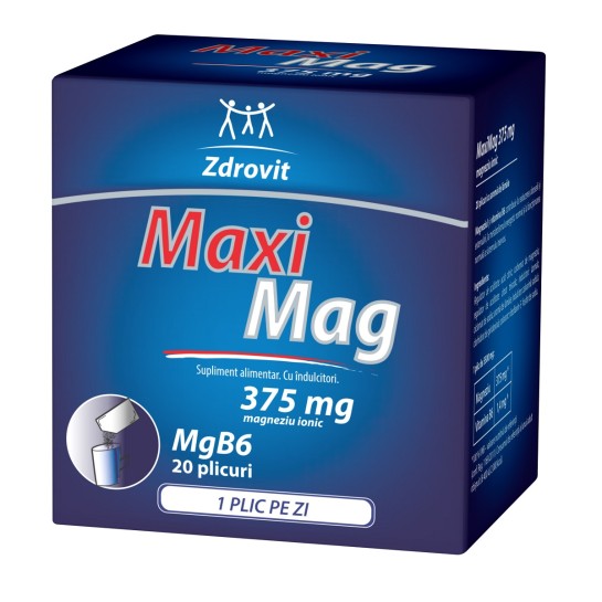 MaxiMag, 375 mg, 20 capsule, Zdrovit 