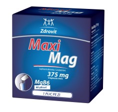 MaxiMag, 375mg magneziu ionic, 60 plicuri, Zdrovit 