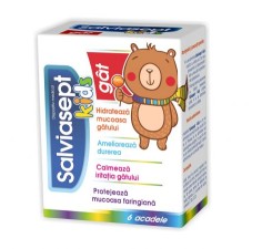 Salviasept Kids pentru gât, 6 acadele, Zdrovit 