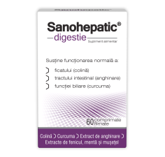 Sanohepatic Digestie, 60 comprimate, Zdrovit